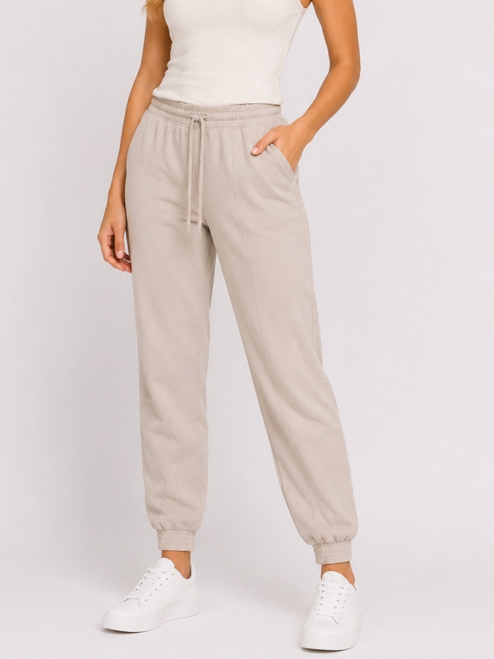 FLX Beige Jogger PantsWomens Size Small